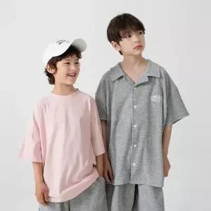[리틀브로]B.테리카라반팔셔츠_멜란지[티셔츠E0331X06]