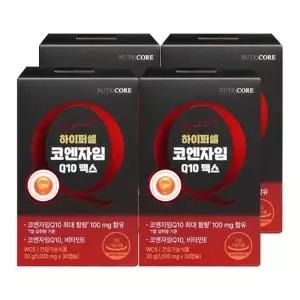 뉴트리코어 하이퍼셀 코엔자임Q10 맥스 1000mg x 30캡슐 / 4박스 / DY