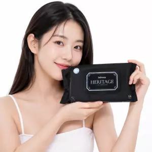 베베숲 시그니처 블랙 헤리티지 66매 캡 20팩 / 빅사이즈 프리미엄 비건 신생아 아기물티슈