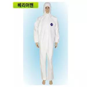 타이벡400 듀폰 베리어맨 원피스 XL 백색 방진복 작업복
