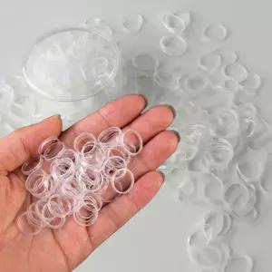 대용량 투명고무줄 투명고무밴드 줄 밴드 머리끈 헤어끈 우레탄 끈 포장용