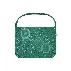 EMIS LOGO PAISLEY ECO BAG-GREEN