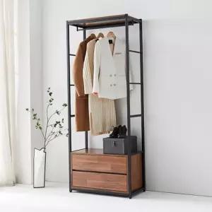 철제선반 가구산책 2단서랍 행거시스템 옷장 정리대 B4077