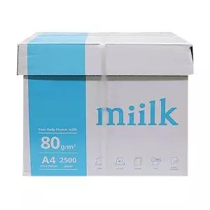 밀크 2500장 복사용지 A4 80g 종이 에이포 500X5권 T