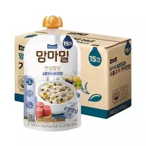 [매일] 맘마밀 이유식 안심밥상 소불고기가지 140g 10팩