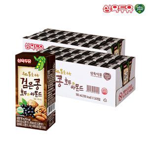 삼육두유 검은콩 호두와 아몬드 팩 두유 190ml 48팩 (24팩x2)