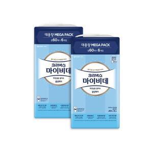 크리넥스 마이비데 캡형 물티슈 휴대용 60매 x 12개