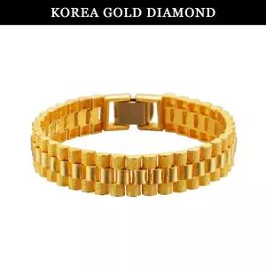 [한국금다이아몬드] 순금 팔찌 금 렉스 시계 체인 24K 75g