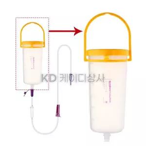 베스트케어 피딩보틀 600ml 엔커버액통 피딩통 용기 환자영양식공급