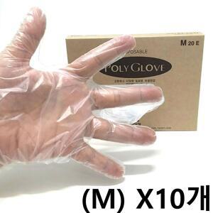 고려 일회용장갑(폴리글러브) 200매입 중(M) X10개