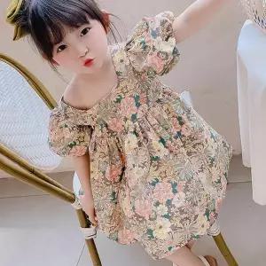 메이커 키즈 가든 스퀘어넥 아동 벌룬반팔원피스 205161