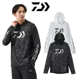 다이와 DAIWA 2025 자외선차단 상의 긴팔 낚시복 메쉬 DE-3725 여름 후드