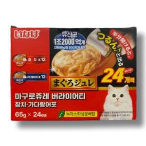 이나바 코스트코 마구로쥬레 버라이어티 유산균 65g x 24개 참치 가다랑어포