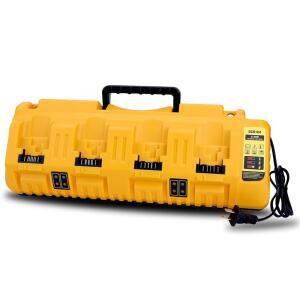 DCB104 4포트 멀티 급속 충전기, 듀알트 12V, 20V 및 20V/60V MAX 배터리 DCB606 DCB609 DCB208 DCB204 DCB203 DCB201 DCB200, 충전소 호환