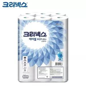 [알티피아]크리넥스 두루마리 화장지 물에 녹는 에어셀 40m 24롤