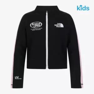노스페이스 키즈 걸즈 서프 래쉬가드 집업 BLACK NJ5JS30S
