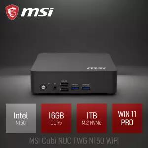 ⓒ Cubi NUC TWG N150 16GB 1TB WIN11/ 산업용 주식용 기업용 작고 가벼운 초소형 가성비 미니PC
