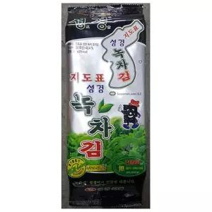 녹차식탁김(조각 성경 50g)X20 지도표 도시락김 반찬