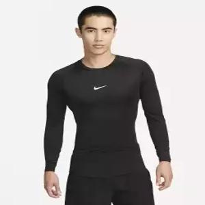나이키 nike 프로 드라이 핏 타이트 긴소매 피트니스 탑 M - 블랙화이트 FB7920-010