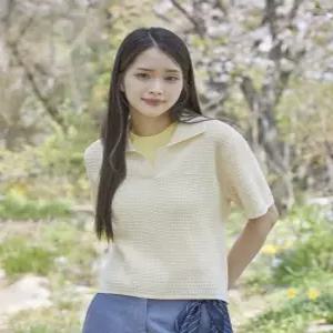 라코스테 여성 크로셰 스웨터 폴로 셔츠 PF615E-56G 056 6313555