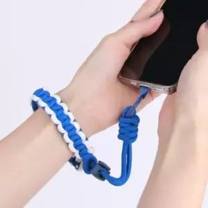 고리 손목 핸드폰 줄 스마트폰 방지 분실 휴대폰 블루