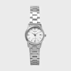 CASIO 카시오 LTP-V002D-7A 여성 메탈밴드 심플 손목시계