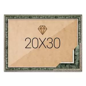 보석십자수액자 20x30 고급형 앤틱그린