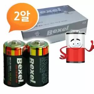 갓 ( 벡셀 망간 D건전지 24P 박스 R20 DM밧 BEXEL