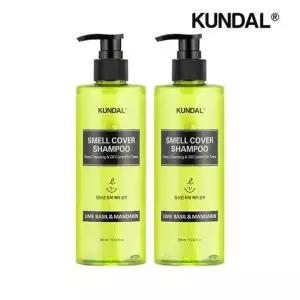 쿤달 올데이 스멜커버 청소년 샴푸 라임바질앤만다린 400ml x2개 50750002)