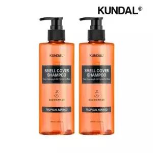 쿤달 올데이 스멜커버 청소년 샴푸 트로피컬 망고 400ml x2개 50750003)
