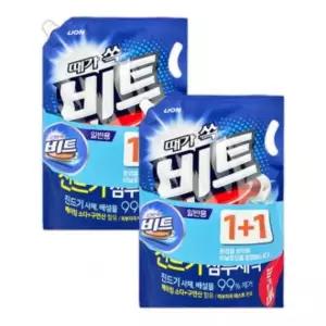 비트 때가 쏙 액체세제 일반용 1.55L × 2P -TJ 세제 빨래 비트 액체세제 세제리필 세탁기세제