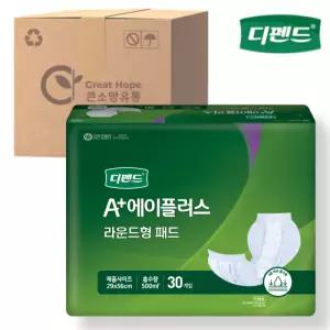 디펜드속기저귀 에이플러스 라운드형 패드 30개 6팩 박스