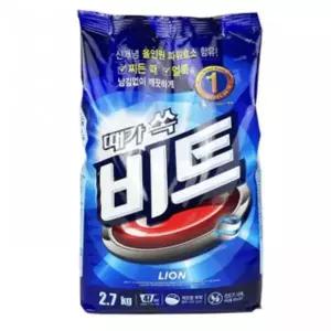 비트 세탁 세제 세탁기 표백 빨래 세제 가루형 2.7kg