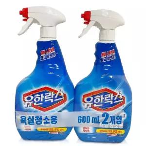 청소세정제 유한락스욕실청소 세정제 물때제거 비누때제거 유한락스 (본품600ml 2입)