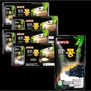 [하프클럽/셀러허브 식품]검은콩과 칼슘 두유 파우치 190ml x 60팩