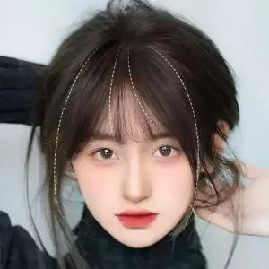 [하프클럽/]도밍코 네추럴 앞머리 부분 가발 여성 볼륨업