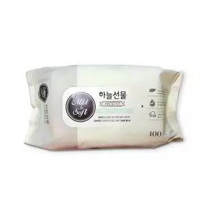 물티슈100매 하늘선물물티슈(100매 신생아 리필) 유아 아기 대용량물티슈