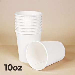 [원포장]10온스 흰색 무지 커피컵 종이컵(300ml) 100개