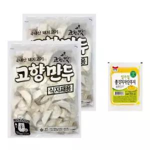 해태제과 고향만두 1200g 2개 + 쫄깃 단무지 200g 1개