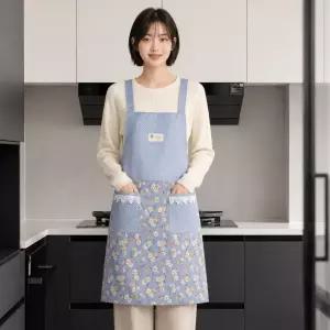 꽃무늬 H형 생활방수 앞치마 여성 주방용