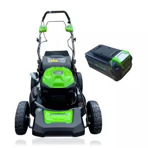 그린웍스 G-MAX 40V 충전식 잔디깍기 (자주식) 5.0Ah 배터리1, 충전기 [1팩]