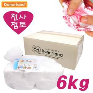 대용량 천사점토(6kg/1박스)-덕용,가벼운 점토,찰흙,클레이,미술,만들기,단체,유치원,어린이집,학교,방과후