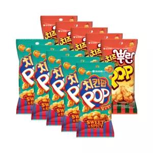 오리온 치킨팝닭강정 65g 5개 + 치즈뿌린치킨팝 65g 5개