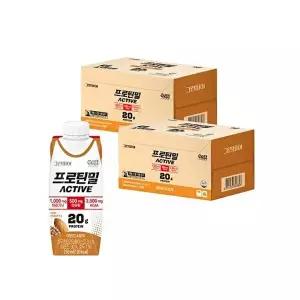 [베지밀][정식품]그린비아 프로틴밀 액티브 아몬드와호두250ml x 36팩