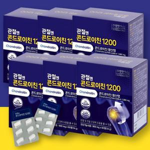 관절엔 콘드로이친 1200 지성 60정 x 6박스 소유래 무릎 관절