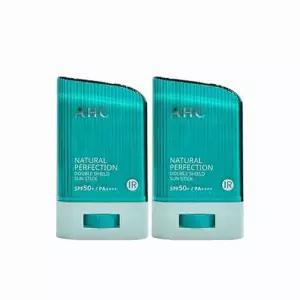 AHC 내추럴 퍼펙션 더블 쉴드 선스틱 (초록색) 22g (SPF50+) 2개 (AD)