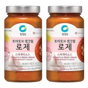 청정원 청정원 토마토와 생크림 로제 스파게티소스 600g 2개