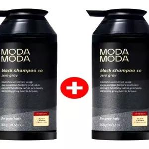 모다모다 블랙 샴푸 제로 그레이 염색 새치 300g 1+1(AD)