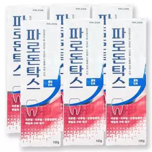 파로돈탁스 쿨링민트 치약 100g 6개 불소 잇몸케어