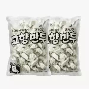 해태제과 고향만두 1200g 2개, 얇은피 식자재용